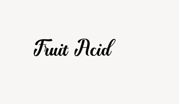 Fruit Acid Font