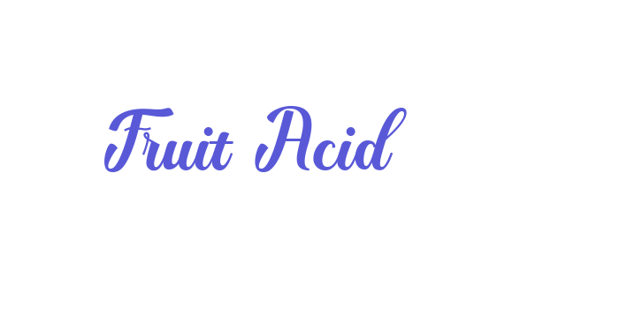 Fruit Acid Font