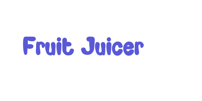 Fruit Juicer Font Download