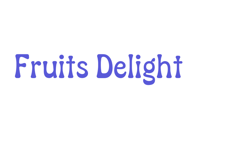 Fruits Delight Font Download