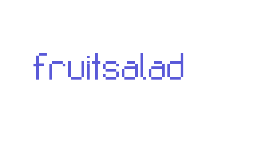 Fruitsalad Font Download