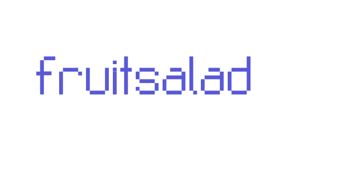 Fruitsalad Font Download