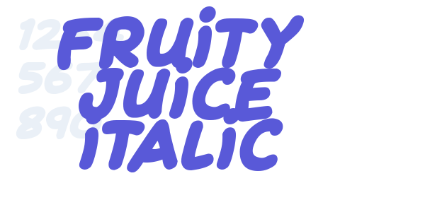 Fruity Juice Italic font free