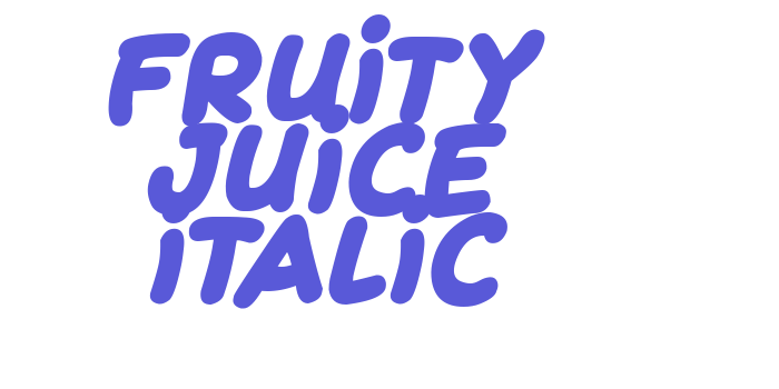 Fruity Juice Italic Font Download