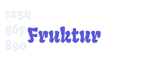 Fruktur font