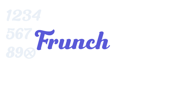 Frunch font free