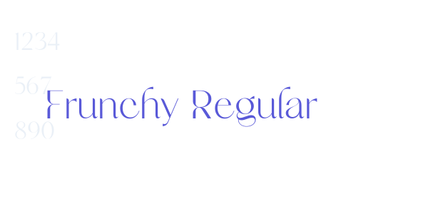 Frunchy Regular font free