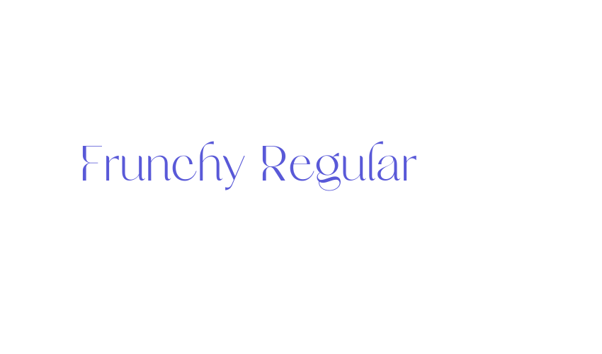 Frunchy Regular Font