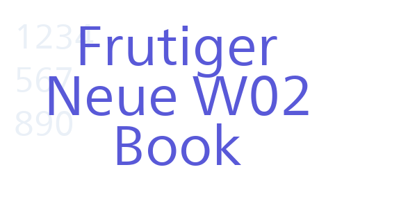 Frutiger Neue W02 Book font