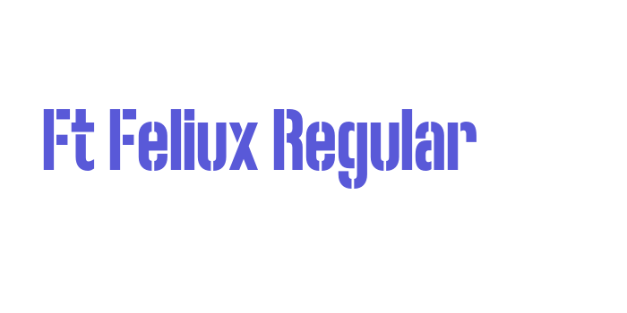 Ft Feliux Regular Font Download