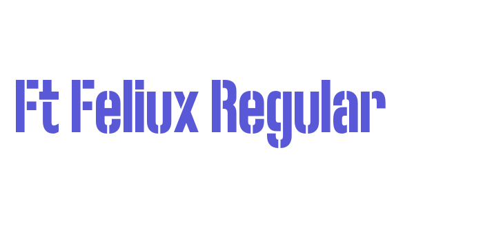 Ft Feliux Regular Font