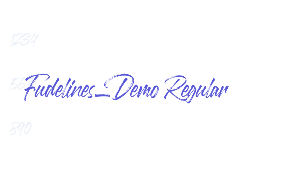 Fudelines_Demo Regular font free