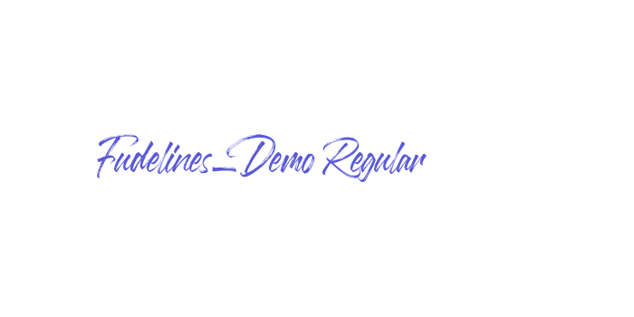 Fudelines_Demo Regular Font Download