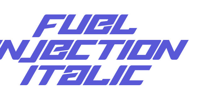 Fuel Injection Italic Font Download