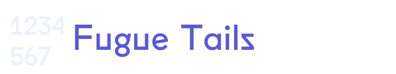 Fugue Tails-related font