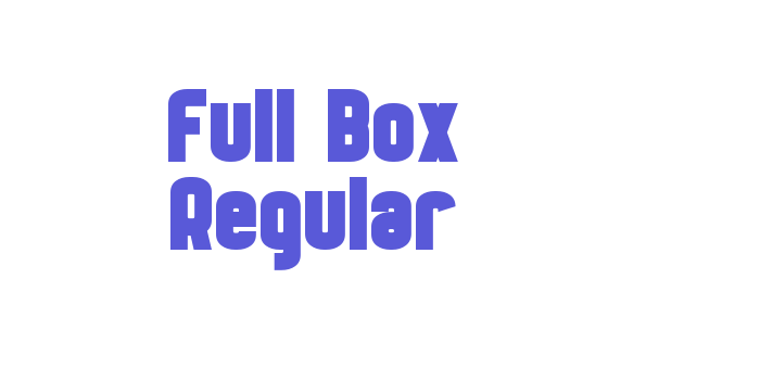 Full Box Regular Font Download