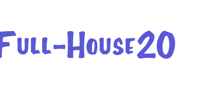 Full-House20 Font