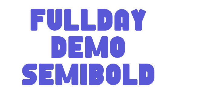 Fullday Demo Semibold Font