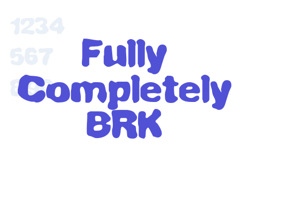 Fully Completely BRK Font Download