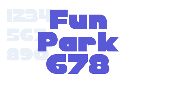 Fun Park 678 font