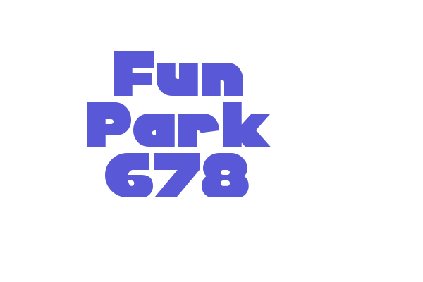 Fun Park 678 Font