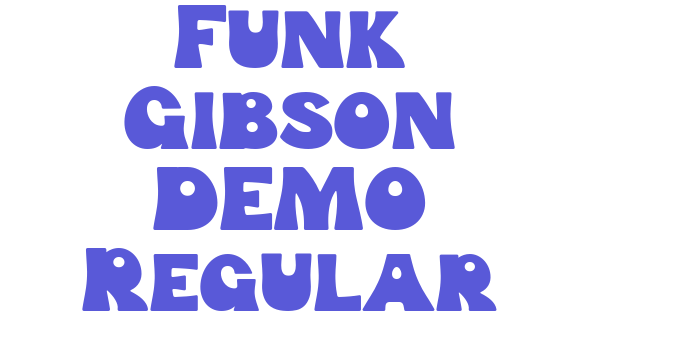 Funk Gibson DEMO Regular Font Download