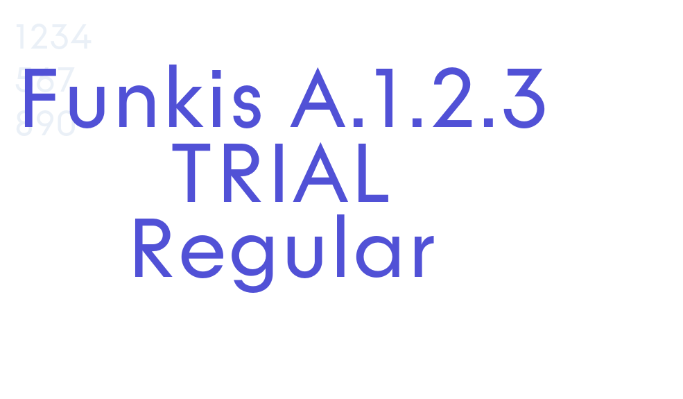 Funkis A.1.2.3 TRIAL Regular-font-download