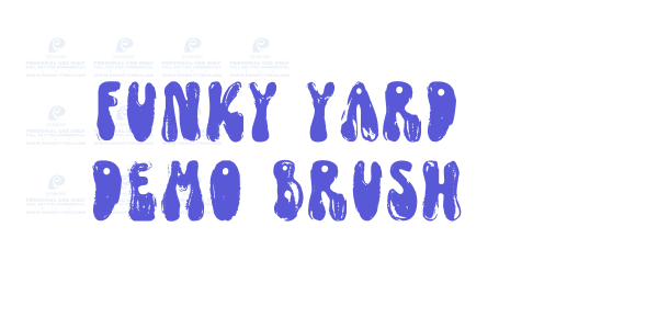 Funky Yard DEMO Brush font