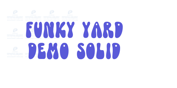 Funky Yard DEMO Solid font