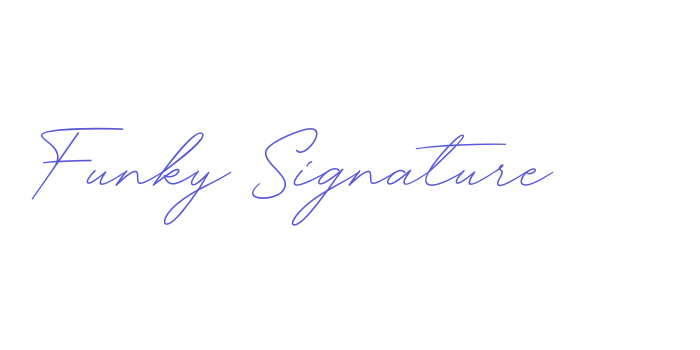 Funky Signature Font Download