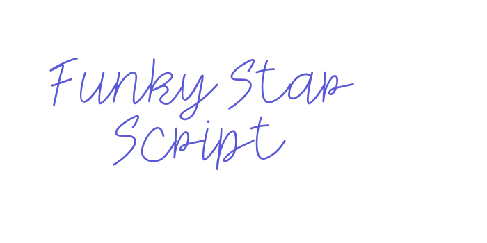 Funky Star Script Font Download