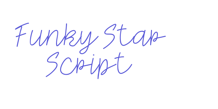 Funky Star Script Font