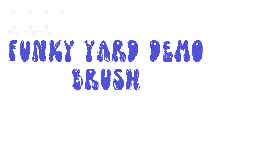 Funky Yard DEMO Brush-font-download