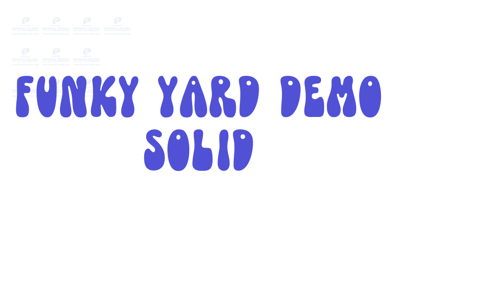 Funky Yard DEMO Solid-font-download