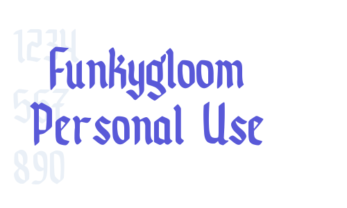 Funkygloom Personal Use Font