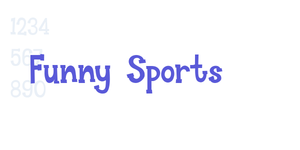 Funny Sports font free