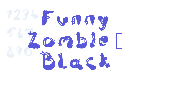 Funny Zombie – Black font free