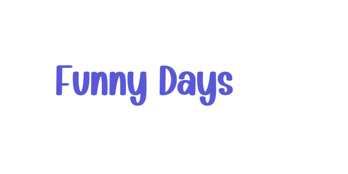 Funny Days Font