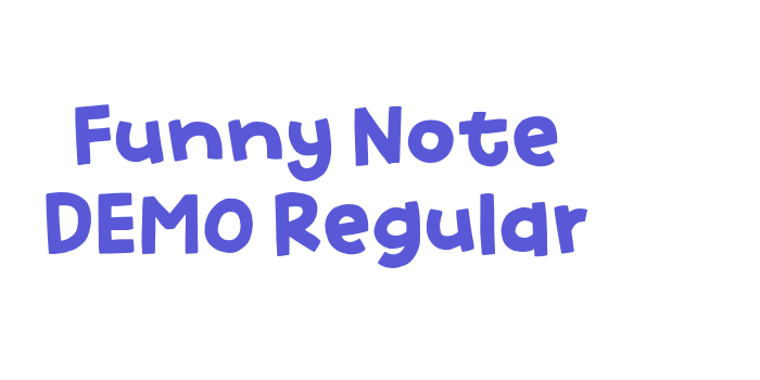 Funny Note DEMO Regular Font Download