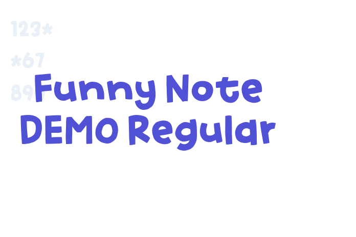 Funny Note DEMO Regular font download