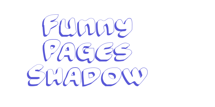 Funny Pages Shadow Font Download