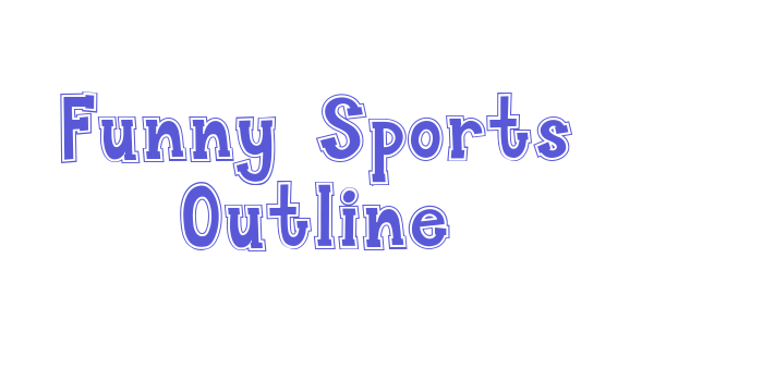 Funny Sports Outline Font Download