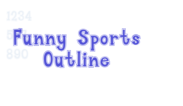 Funny Sports Outline font download