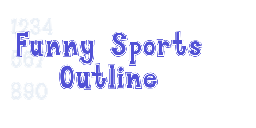 Funny Sports Outline-font-download