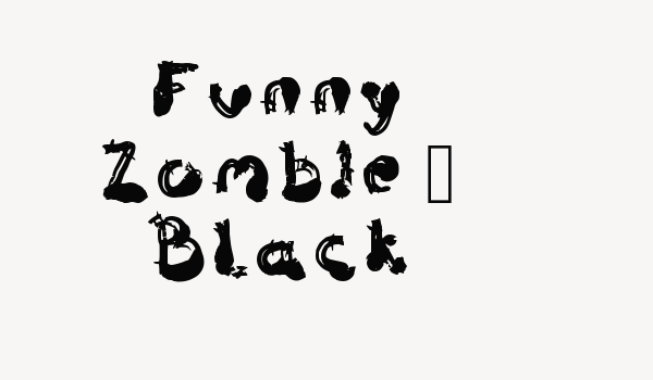 Funny Zombie – Black Font