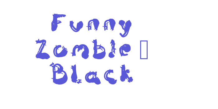 Funny Zombie – Black Font Download