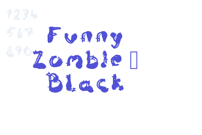 Funny Zombie – Black font download