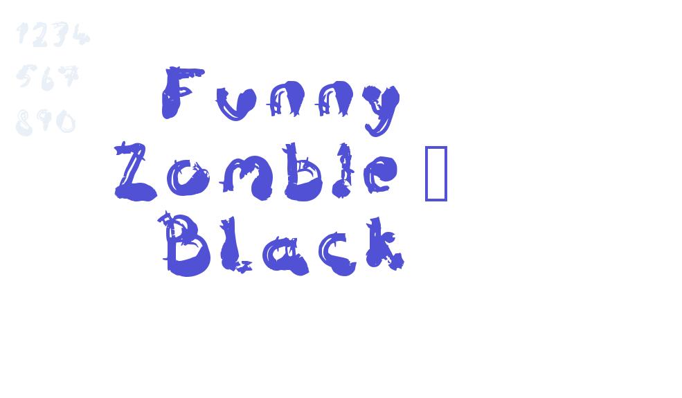 Funny Zombie – Black-font-download