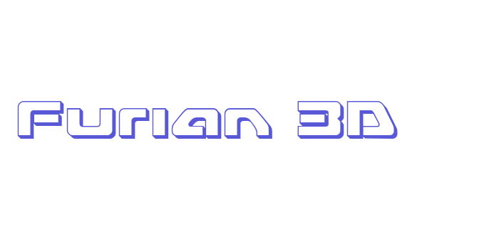 Furian 3D Font Download