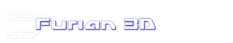 Furian 3D-related font